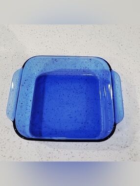 Pyrex Cobalt Blue 8x8 Glass Casserole Dish | Baking Dish Oven Safe